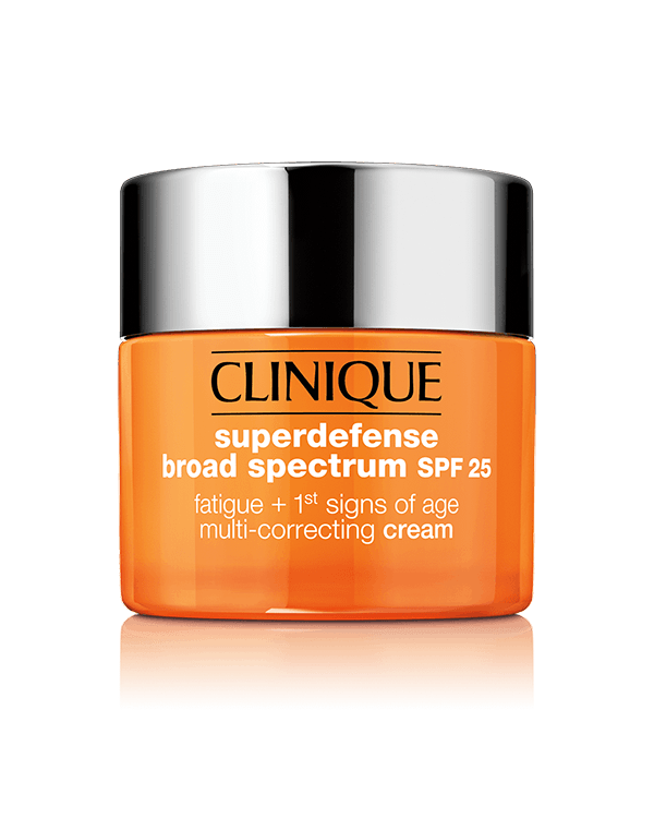 Superdefense SPF25 Fatigue + 1st Signs of Age Multi Correcting Cream, A refreshing silky cream with SPF that fights fatigue and first signs of aging.