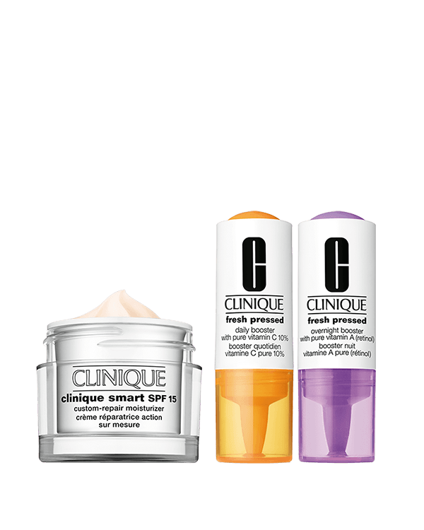 Your Best Face Forward: Advanced Signs of Aging Repair + Protection, Expert de-aging multi-taskers plus day and night revitalizing repair with pure Vitamin C 10% and Vitamin A (Retinol).