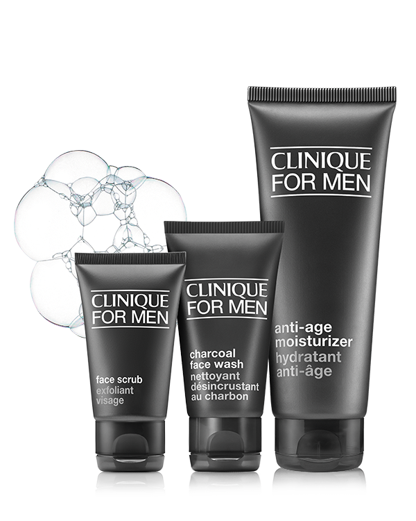 Daily Age Repair: Clinique For Men Set, The essential trio for daily age protection.