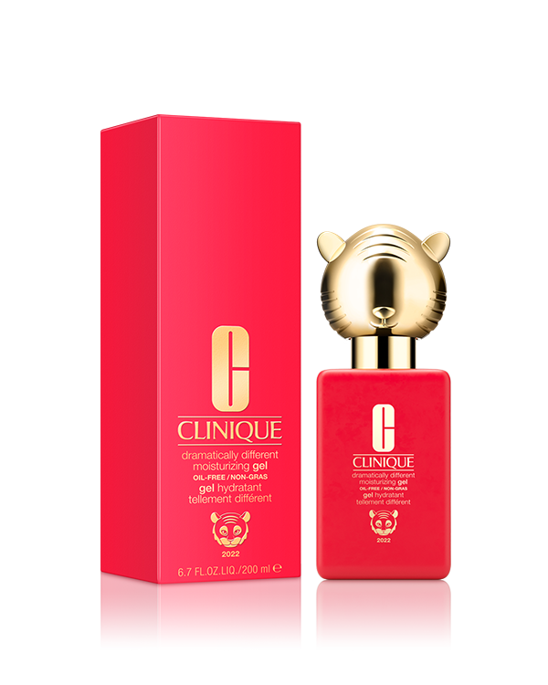 Limited Edition Jumbo Dramatically Different™ Moisturizing Gel, A dermatologist-developed face moisturiser that softens, smooths and improves. This limited-edition jumbo size comes in a Lunar New Year design to celebrate the Year of the Tiger.