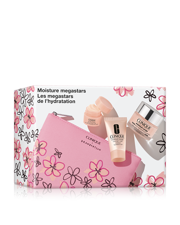 Moisture Megastars, Three hydration heroes in one ready-to-gift set. $130 value.