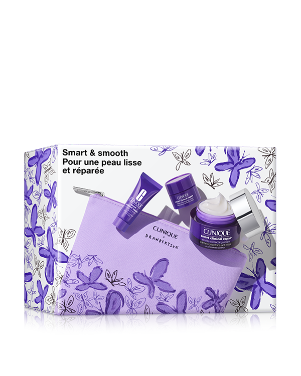 Smart &amp; Smooth, A trio of innovative skincare to fight the look of lines and wrinkles. $237 value.