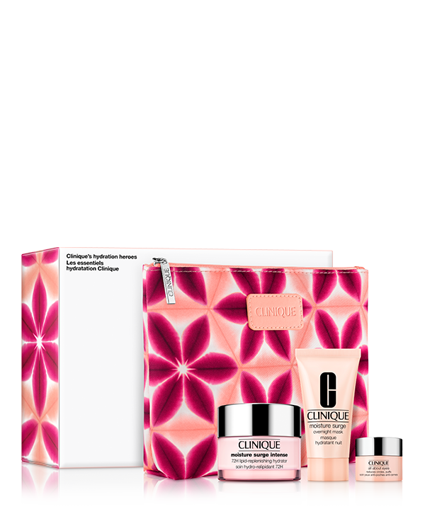 Hydration Heroes Skincare Set, A trio of moisture must-haves to quench thirsty skin. $127 value.