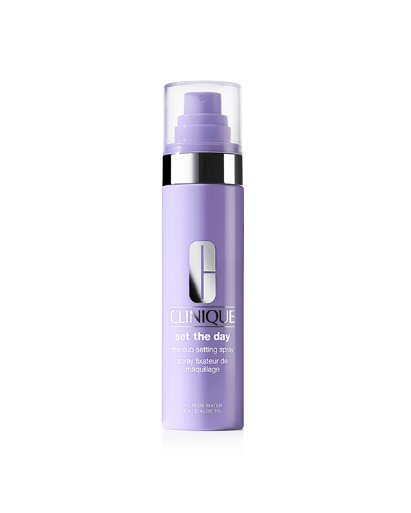 Set The Day™ Makeup Setting Spray, Alcohol-free makeup setting spray with aloe water locks in makeup all day and soothes skin with hydration. Transfer resistant.