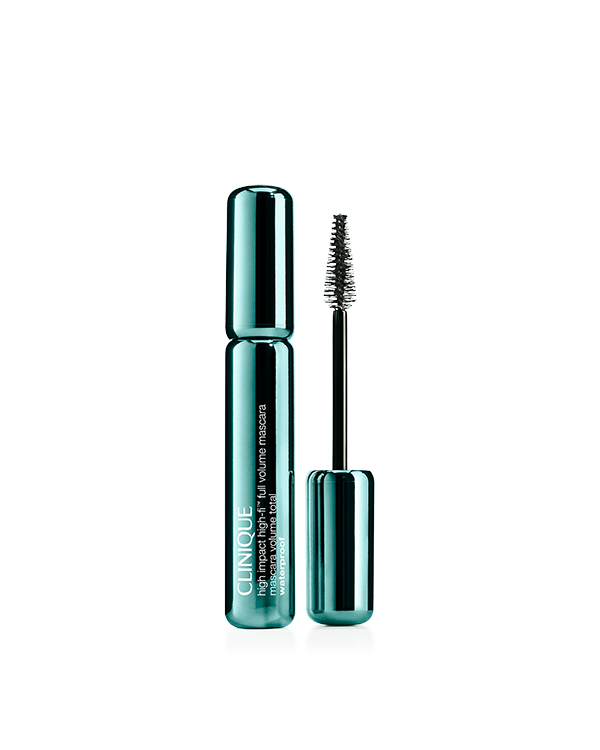 High Impact™ High-Fi Waterproof Mascara, <div>Ultra-pigmented waterproof mascara in a new formula for loud lash volume that lasts.</div><div><br></div><div>Dermatologist tested. Ophthalmologist tested. Safe for sensitive eyes and contact lens wearers. Allergy tested. 100% fragrance free.</div><div><br></div>