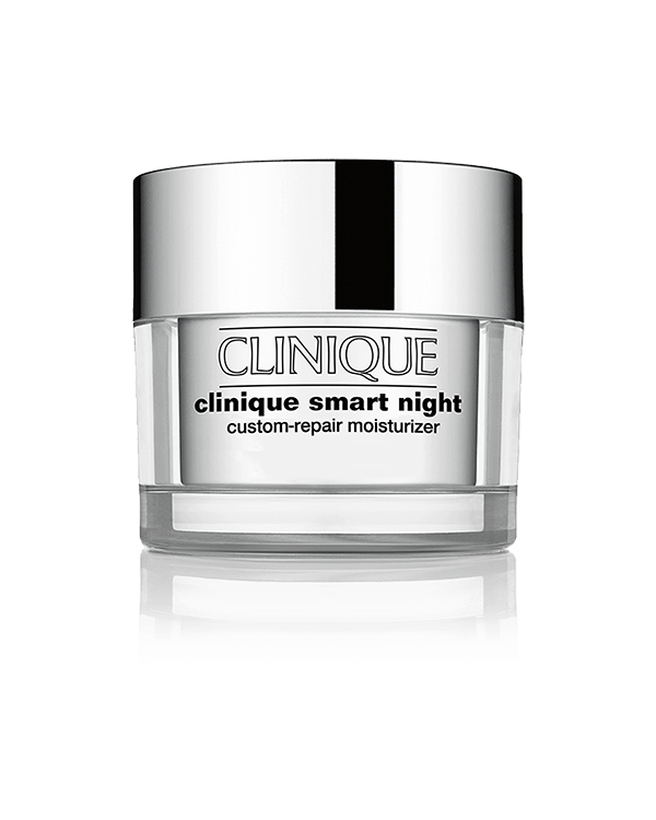 Clinique Smart Night Custom-Repair Moisturizer, Our smart nighttime moisturiser targets all major signs of aging.