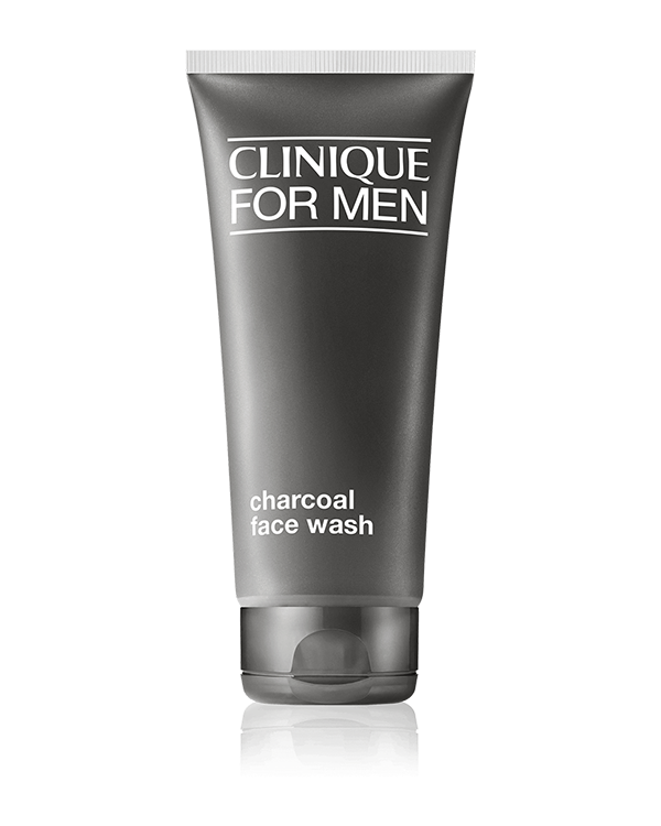 Clinique For Men Charcoal Cleanser, Detoxifying gel wash delivers a deep-pore clean.