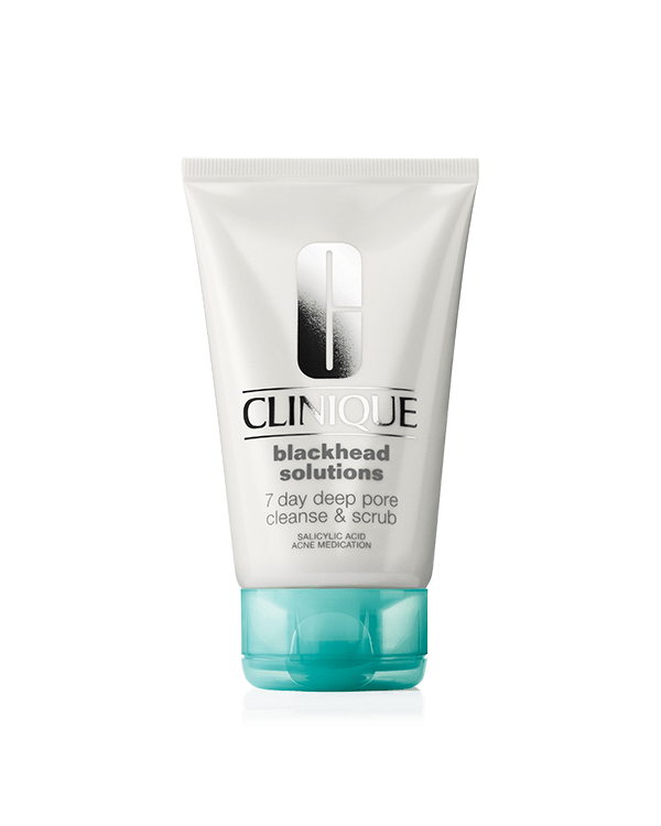 Blackhead Solutions 7 Day Deep Pore Cleanse &amp; Scrub 125ml, A 3-in-1 cleanser-scrub-mask that reduces the appearance of visible pores and blackheads.