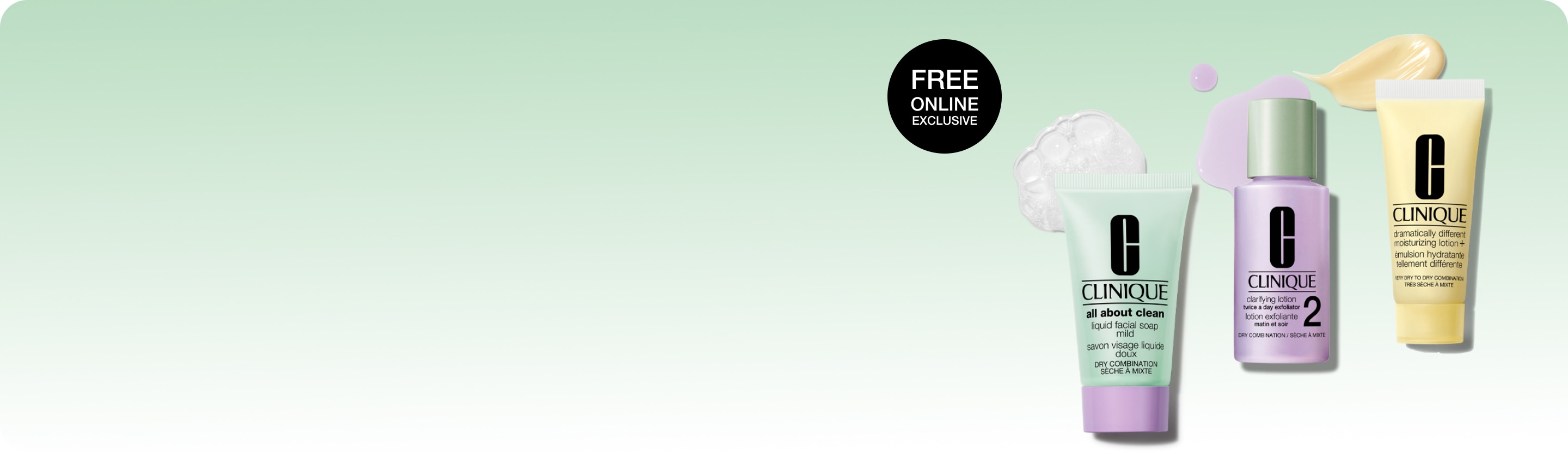 Receive a free 10-day supply of your​ 3-Step Skin Care System when you spend $95 or more*. ​ - Online exclusive. ​